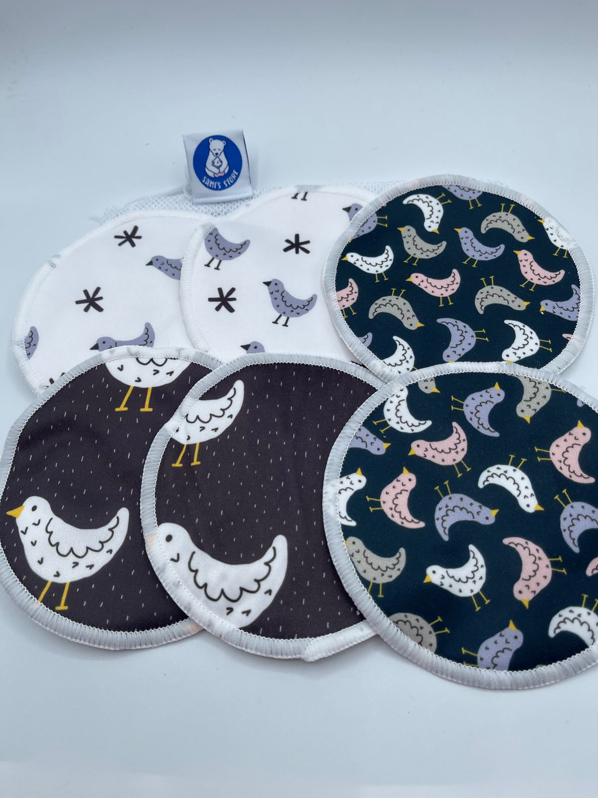 Protectores de lactancia reutilizables 12 cms de diametro..