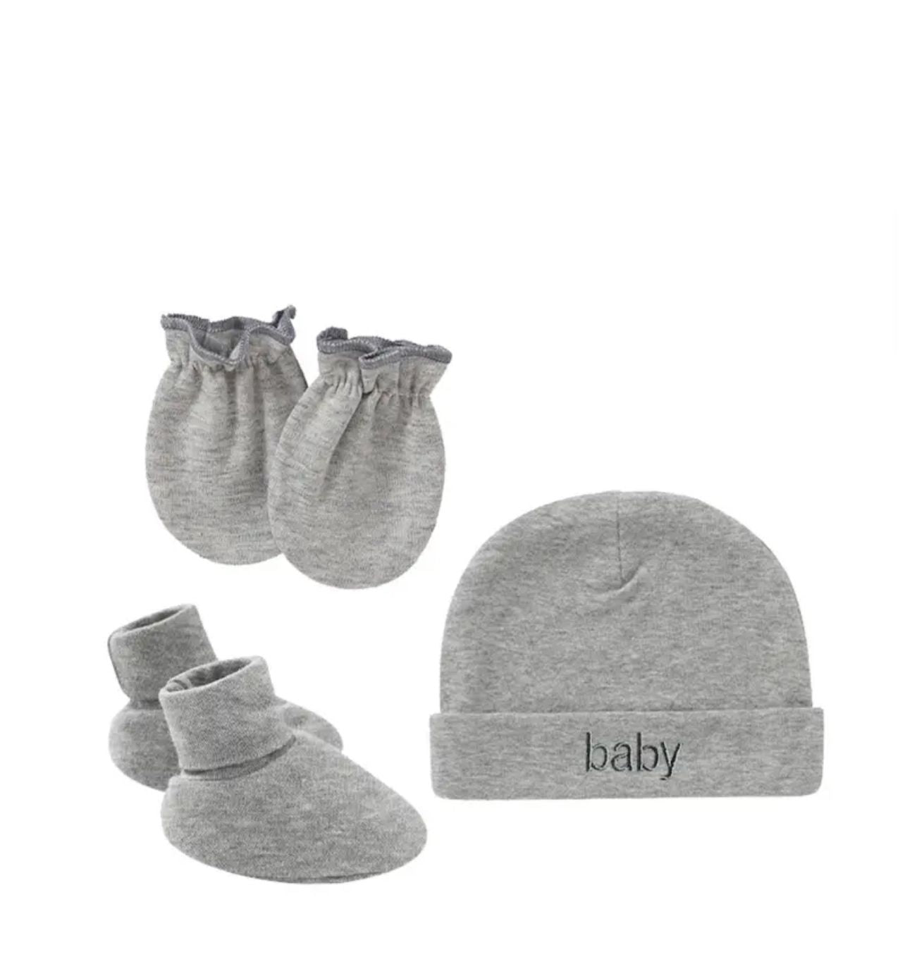 Conjunto de guantes, gorro de algodón y funda para los pies