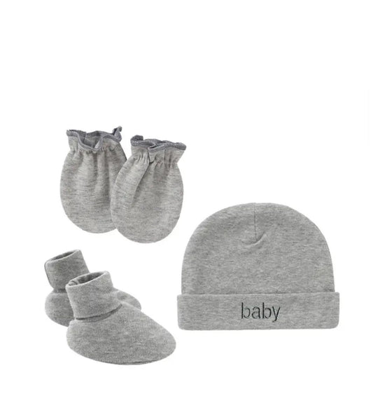 Conjunto de guantes, gorro de algodón y funda para los pies
