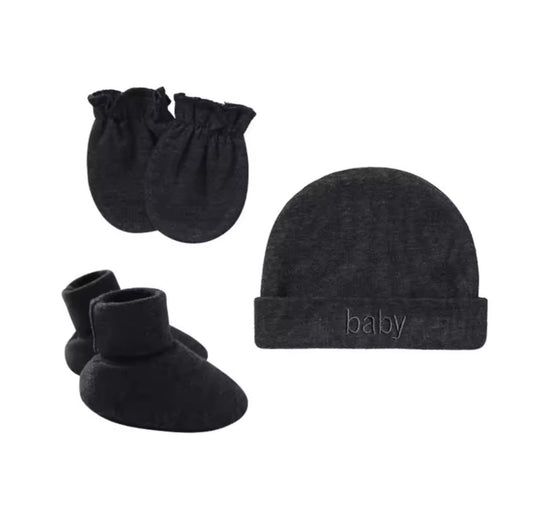 Conjunto de guantes, gorro de algodón y funda para los pies