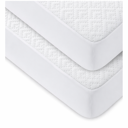 💧 Cobertor Impermeable para Cuna – Bambú color Blanco