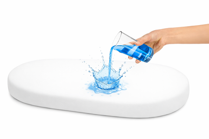 💧 Cobertor Impermeable para colacho– Algodón Orgánico color Blanco