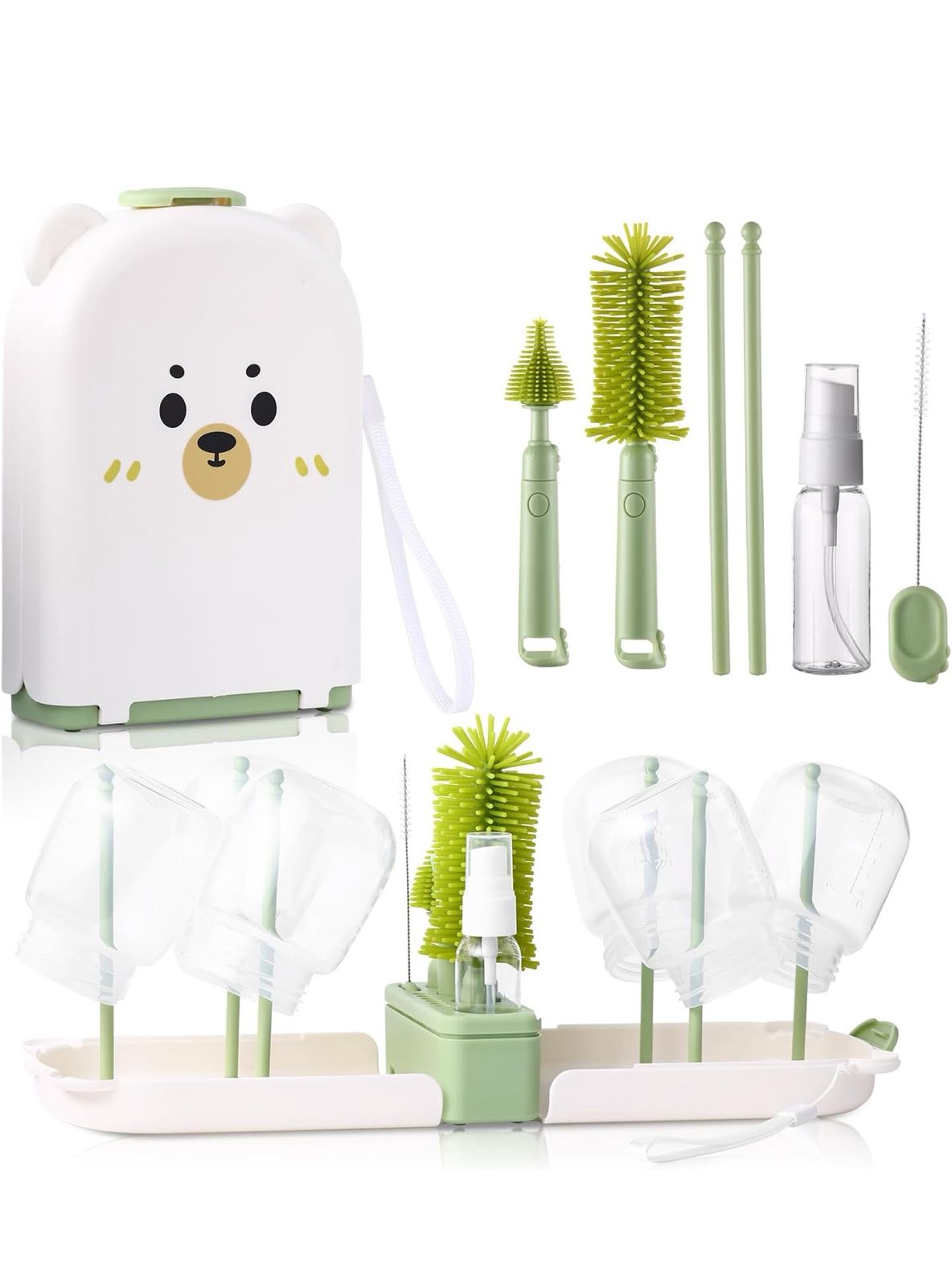Kit de limpieza chupones portatil