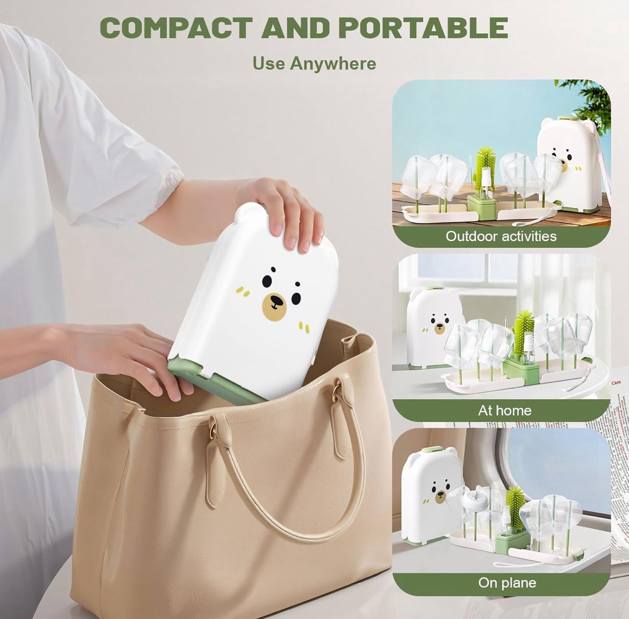 Kit de limpieza chupones portatil