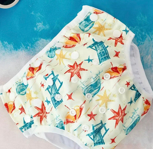 Pañal de natación reutilizable