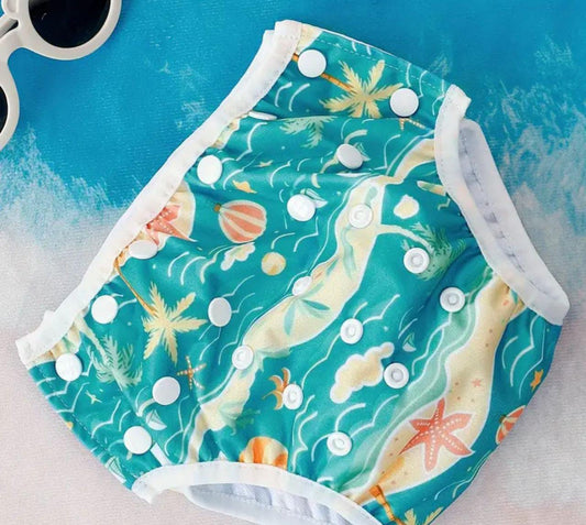 Pañal de natación reutilizable