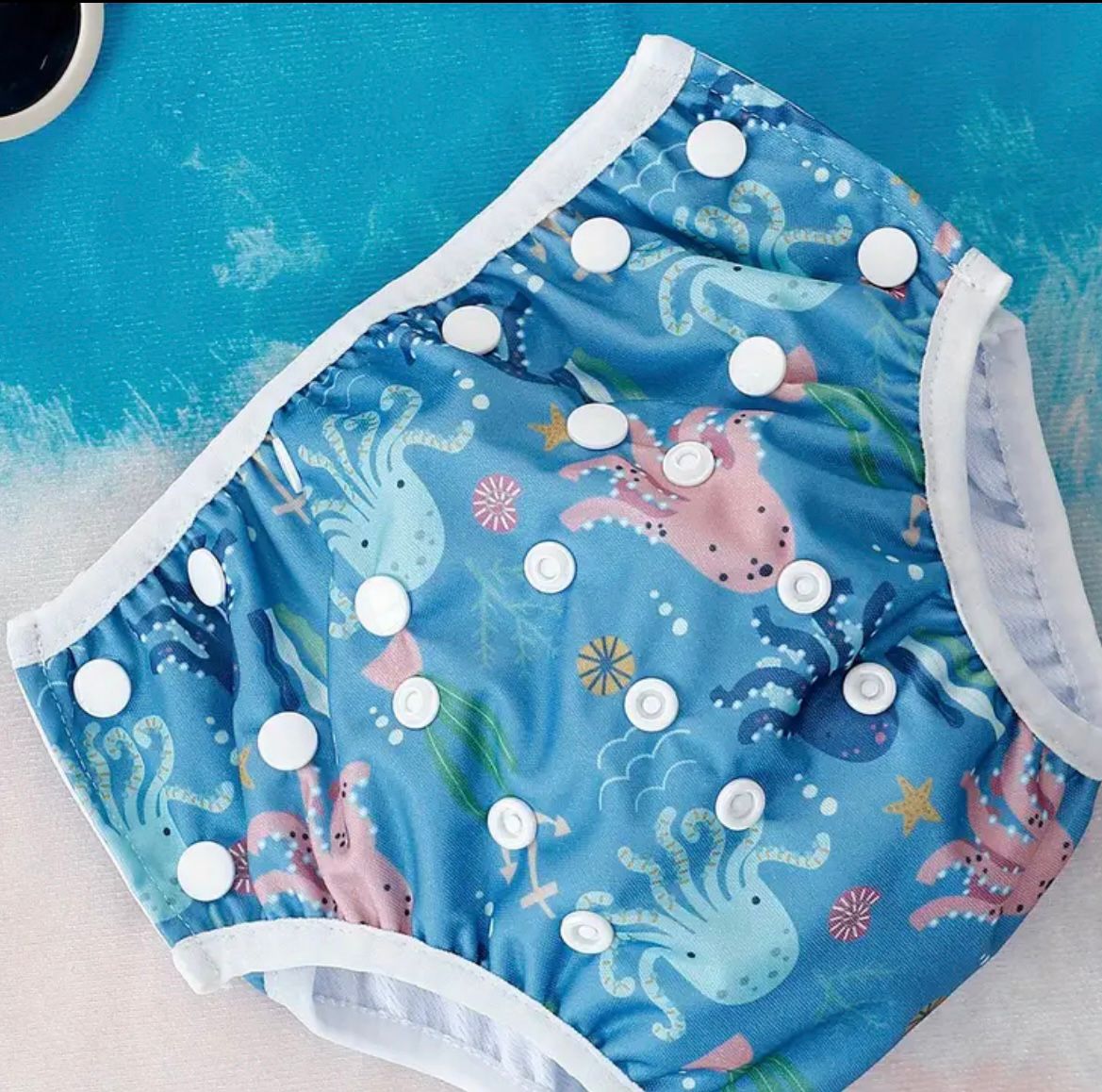Pañal de natación reutilizable