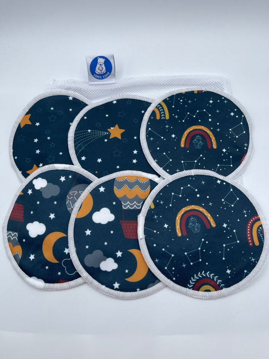 Protectores de lactancia reutilizables 12 cms de diametro..
