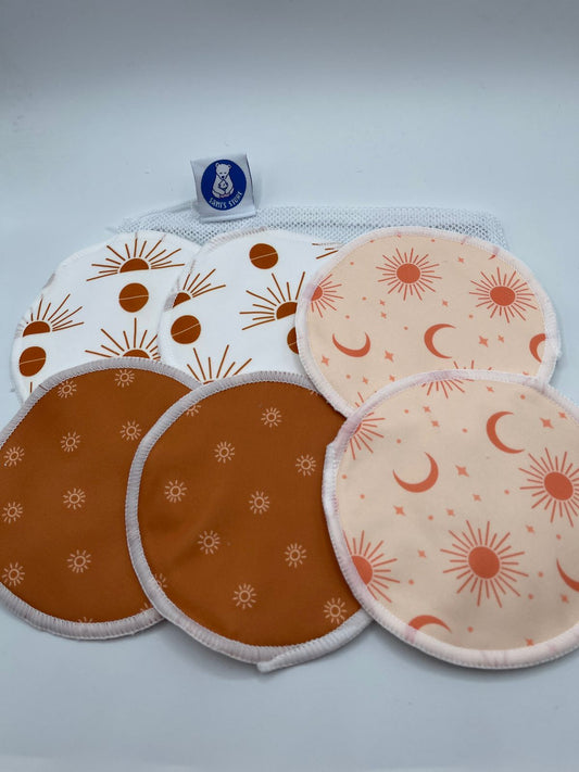 Protectores de lactancia reutilizables 12 cms de diametro..