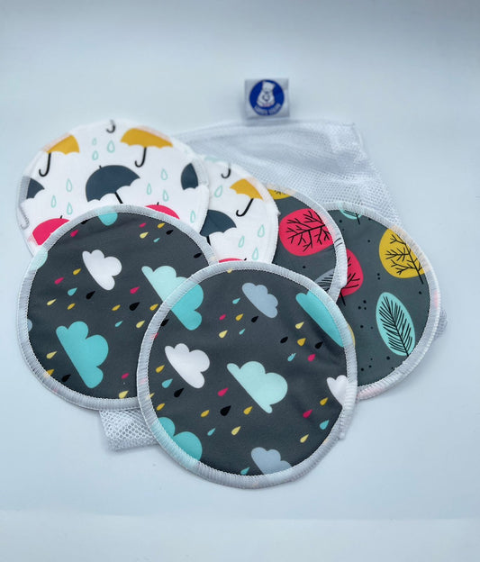 Protectores de lactancia reutilizables 12 cms de diametro..