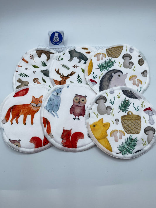 Protectores de lactancia reutilizables de 10 cms diametro.