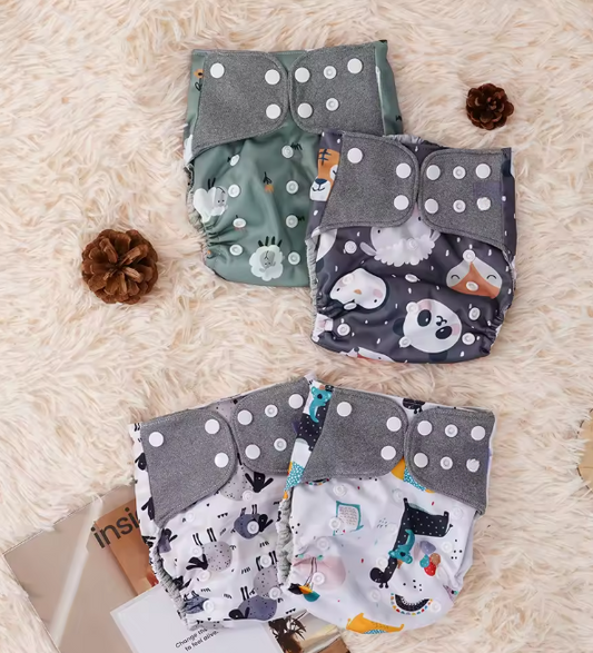 Juego de 4 pañales de bolsillo Unitalla