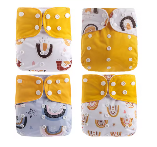 Juego de 4 pañales de bolsillo Unitalla