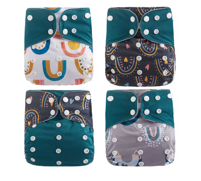 Juego de 4 pañales de bolsillo Unitalla