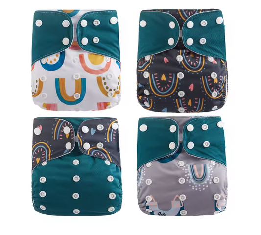 Juego de 4 pañales de bolsillo Unitalla