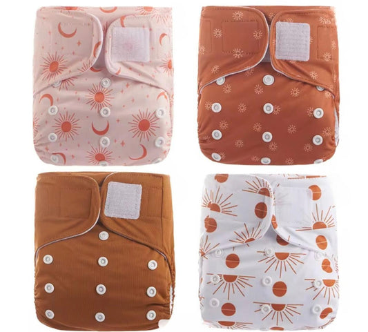 Juego de 4 pañales de bolsillo Unitalla