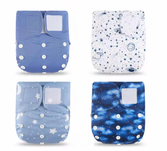 Juego de 4 pañales de bolsillo Unitalla
