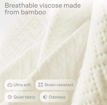 💧 Cobertor Impermeable para Cuna – Bambú color Beige