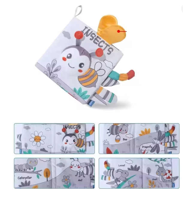 Libros suaves sensoriales para bebés (0–12 meses)